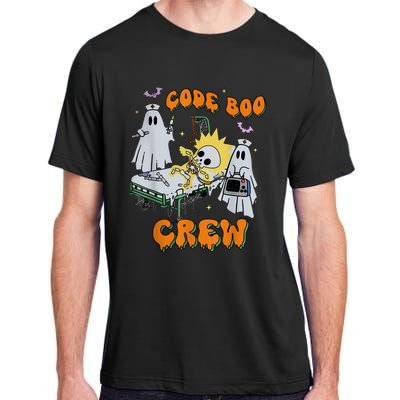 Code Boo Crew Funny Ghost Nurse Halloween Costume Nursing Adult ChromaSoft Performance T-Shirt