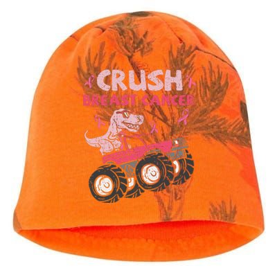 Crush Breast Cancer Awareness Monster Truck Ribbon Kati - Camo Knit Beanie