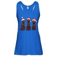 Cute Black Cat Santa Christmas Lights Cat Kitty Pajamas Xmas Cool Gift Ladies Essential Flowy Tank