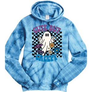 Cute But Creepy Funny Halloween Retro Tie Dye Hoodie