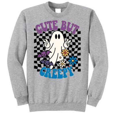 Cute But Creepy Funny Halloween Retro Tall Sweatshirt