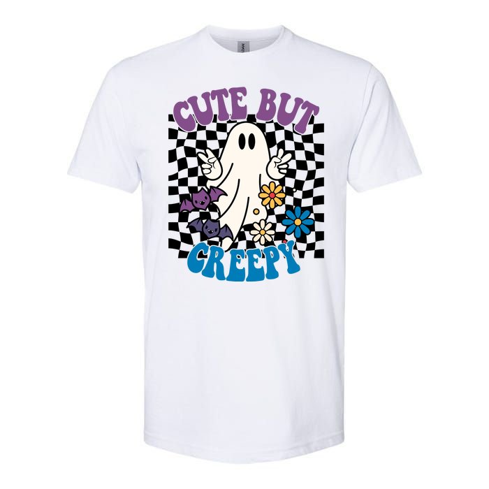 Cute But Creepy Funny Halloween Retro Softstyle CVC T-Shirt