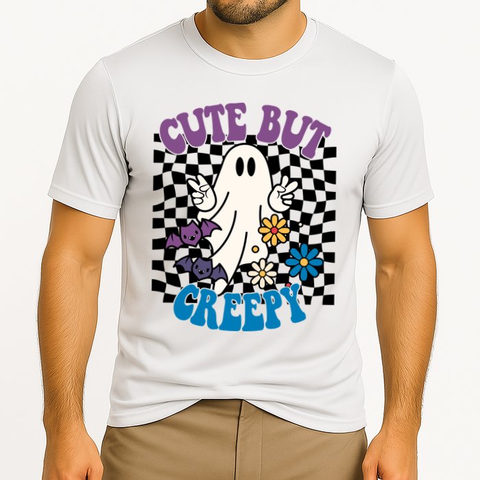 Cute But Creepy Funny Halloween Retro Cooling Performance Crew T-Shirt