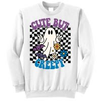 Cute But Creepy Funny Halloween Retro Sweatshirt