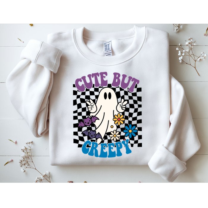 Cute But Creepy Funny Halloween Retro Sweatshirt
