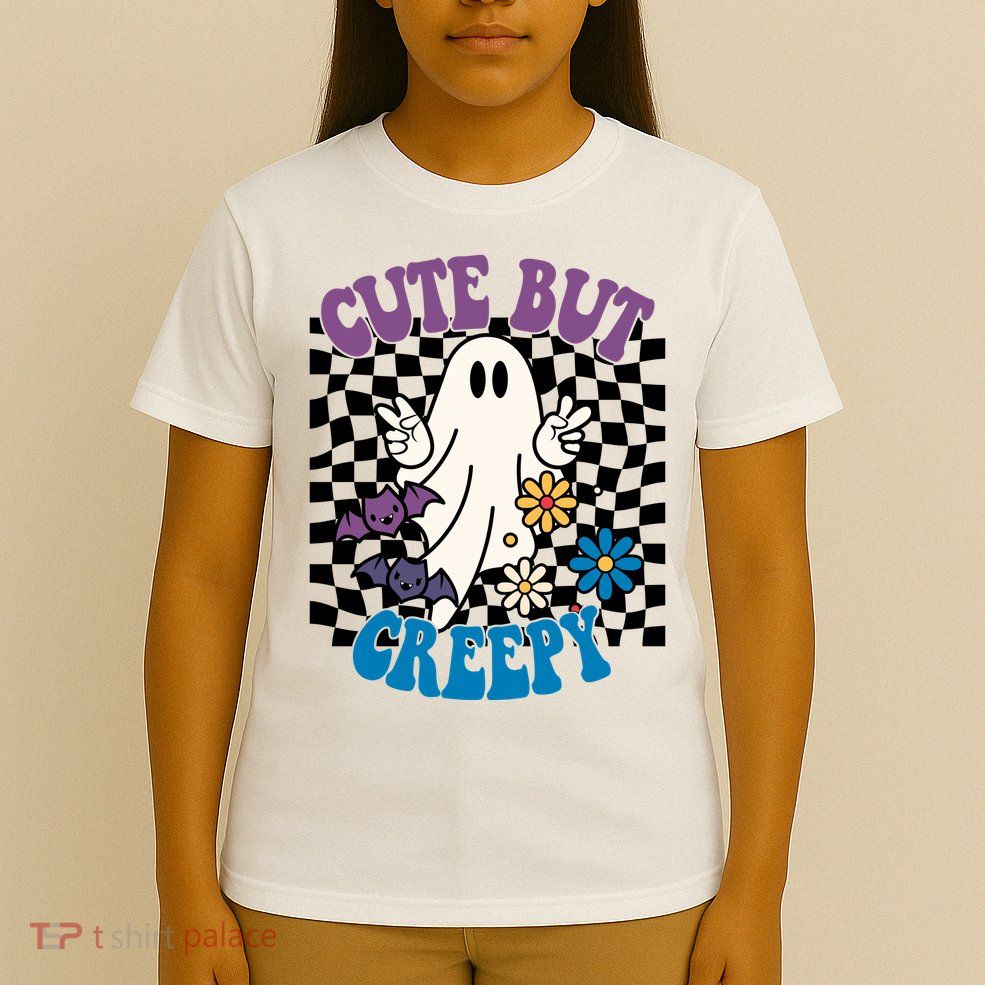 Cute But Creepy Funny Halloween Retro T-Shirt