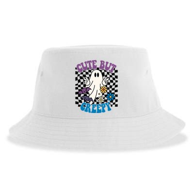 Cute But Creepy Funny Halloween Retro Sustainable Bucket Hat