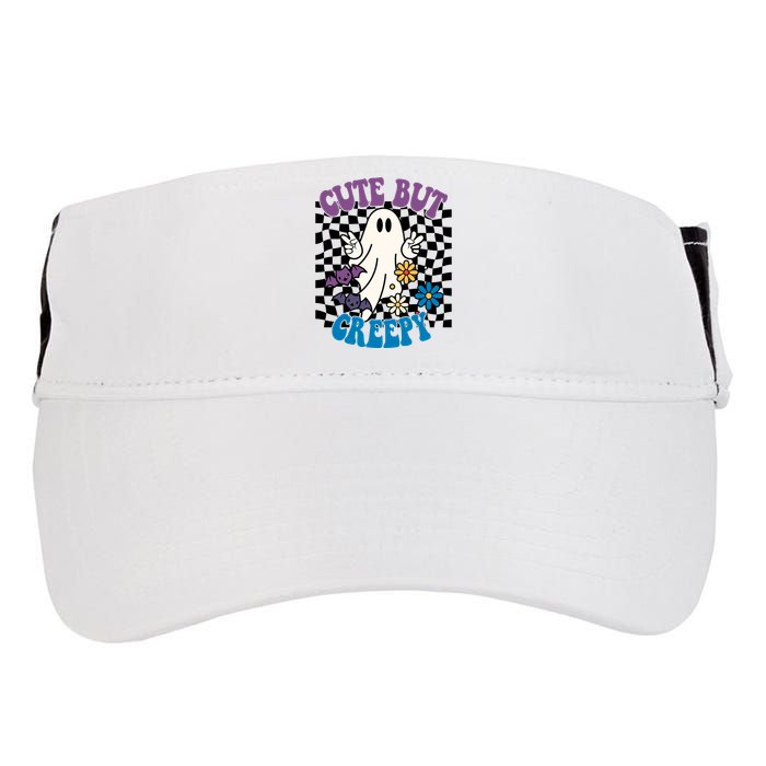 Cute But Creepy Funny Halloween Retro Adult Drive Performance Visor