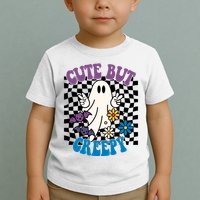 Cute But Creepy Funny Halloween Retro Toddler T-Shirt