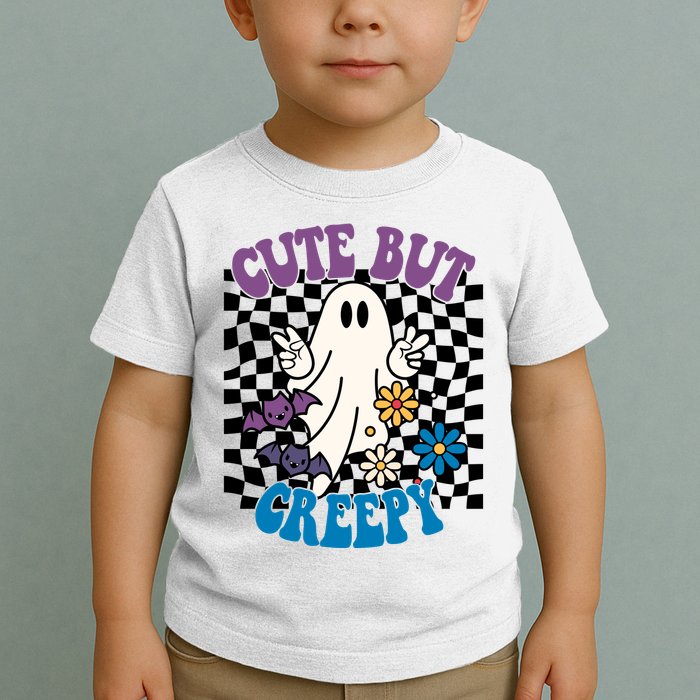 Cute But Creepy Funny Halloween Retro Toddler T-Shirt