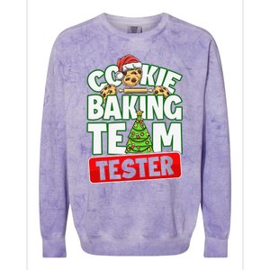 Cookie Baking Crew Christmas Cookie Baking Team Tester Colorblast Crewneck Sweatshirt