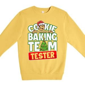 Cookie Baking Crew Christmas Cookie Baking Team Tester Premium Crewneck Sweatshirt