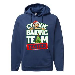 Cookie Baking Crew Christmas Cookie Baking Team Tester Performance Fleece Hoodie