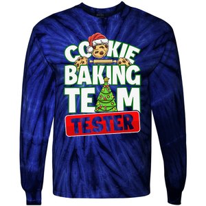 Cookie Baking Crew Christmas Cookie Baking Team Tester Tie-Dye Long Sleeve Shirt