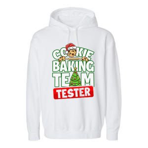 Cookie Baking Crew Christmas Cookie Baking Team Tester Garment-Dyed Fleece Hoodie