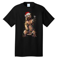 Cute bear Christmas Lights Santa Hat Merry Christmas Tall T-Shirt