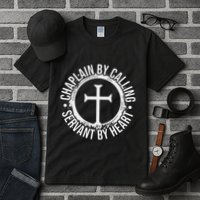 Chaplain By Calling Servent By Heart Christian Chaplain Tall T-Shirt