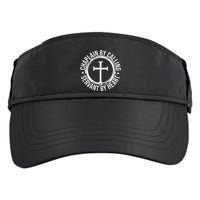 Chaplain By Calling Servent By Heart Christian Chaplain Adult Drive Performance Visor