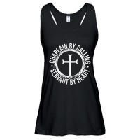 Chaplain By Calling Servent By Heart Christian Chaplain Ladies Essential Flowy Tank