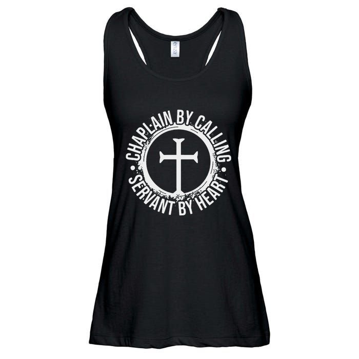 Chaplain By Calling Servent By Heart Christian Chaplain Ladies Essential Flowy Tank