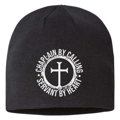 Chaplain By Calling Servent By Heart Christian Chaplain Sustainable Beanie