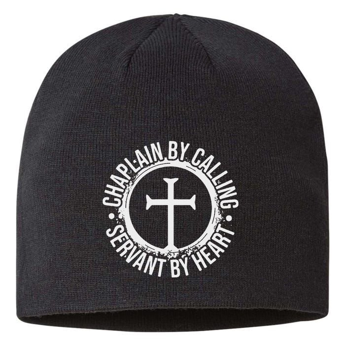 Chaplain By Calling Servent By Heart Christian Chaplain Sustainable Beanie