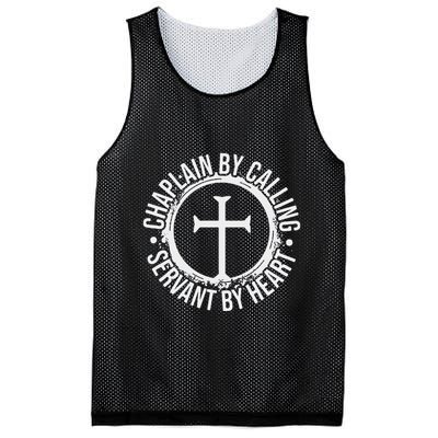 Chaplain By Calling Servent By Heart Christian Chaplain Mesh Reversible Basketball Jersey Tank