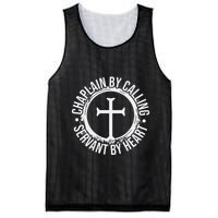 Chaplain By Calling Servent By Heart Christian Chaplain Mesh Reversible Basketball Jersey Tank