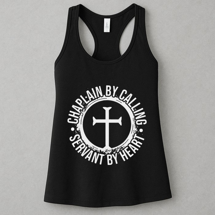 Chaplain By Calling Servent By Heart Christian Chaplain Womens Tank Top