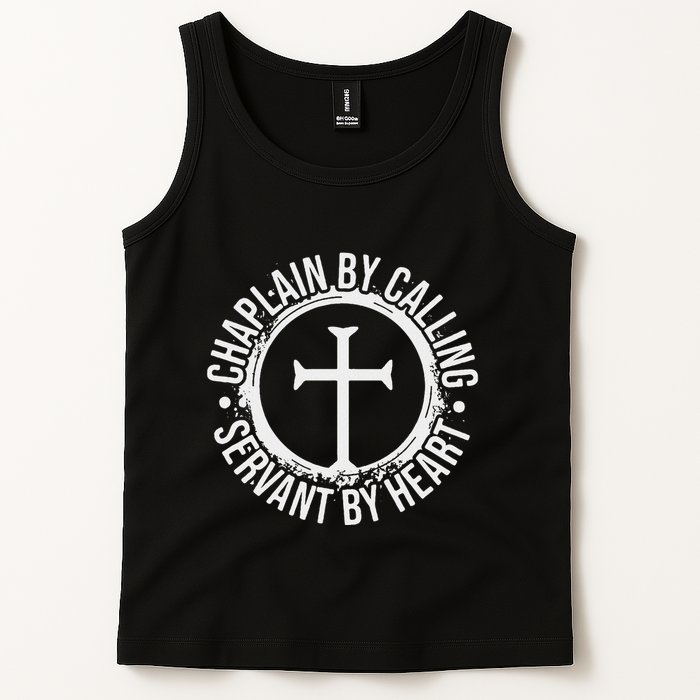 Chaplain By Calling Servent By Heart Christian Chaplain Tank Top