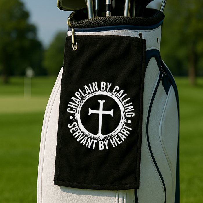 Chaplain By Calling Servent By Heart Christian Chaplain Golf Towel