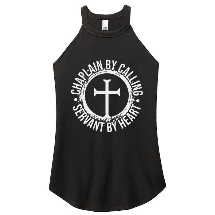 Chaplain By Calling Servent By Heart Christian Chaplain Women's Perfect Tri Rocker Tank