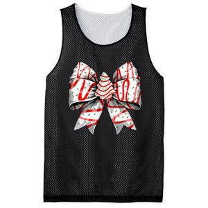 Coquette Bow Christmas Tree Cake Christmas Vibes Mesh Reversible Basketball Jersey Tank