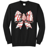 Coquette Bow Christmas Tree Cake Christmas Vibes Tall Sweatshirt