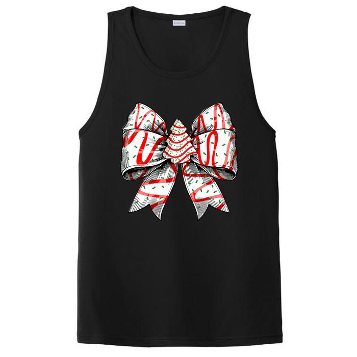 Coquette Bow Christmas Tree Cake Christmas Vibes PosiCharge Competitor Tank