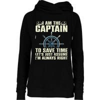 Cool Boat Captain For Men Women Boating Pontoon Boat Owner Womens Funnel Neck Pullover Hood