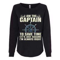 Cool Boat Captain For Men Women Boating Pontoon Boat Owner Womens California Wash Sweatshirt