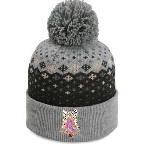 Coquette Bow Christmas Tree Winter Xmas The Baniff Cuffed Pom Beanie