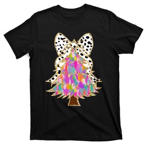 Coquette Bow Christmas Tree Winter Xmas T-Shirt