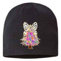 Coquette Bow Christmas Tree Winter Xmas Sustainable Beanie