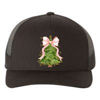 Coquette Bow Christmas Tree Xmas Holiday Outfit Yupoong Adult 5-Panel Trucker Hat