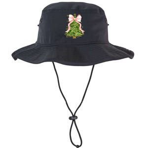 Coquette Bow Christmas Tree Xmas Holiday Outfit Legacy Cool Fit Booney Bucket Hat