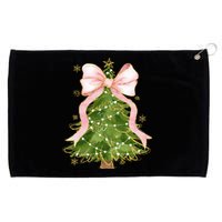 Coquette Bow Christmas Tree Xmas Holiday Outfit Grommeted Golf Towel