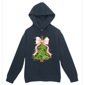 Coquette Bow Christmas Tree Xmas Holiday Outfit Urban Pullover Hoodie