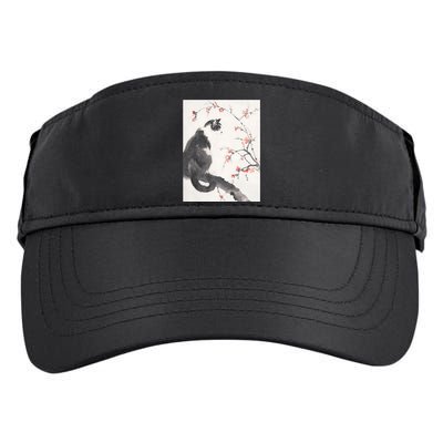 Cherry Blossom Cat Japanese Graphical Art Ink Style Adult Drive Performance Visor