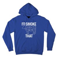 Chef Butcher Cook Bbq Id Smoke That Cow Beef Funny Gift Hoodie