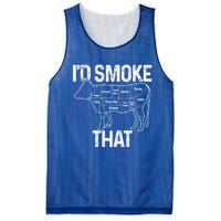 Chef Butcher Cook Bbq Id Smoke That Cow Beef Funny Gift Mesh Reversible Basketball Jersey Tank