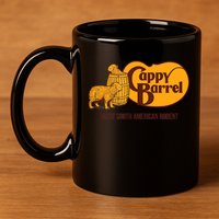 Cappy Barrel; Capybara Campaign Store Logo 11oz C Handle Ceramic Mug