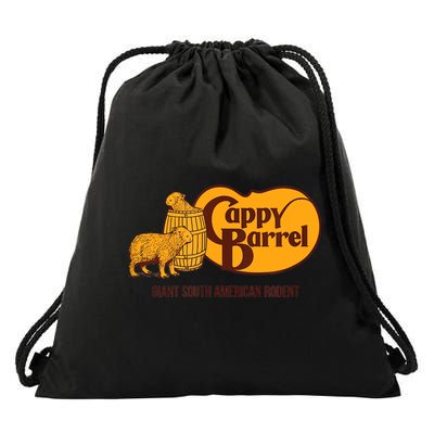 Cappy Barrel; Capybara Campaign Store Logo Drawstring Bag