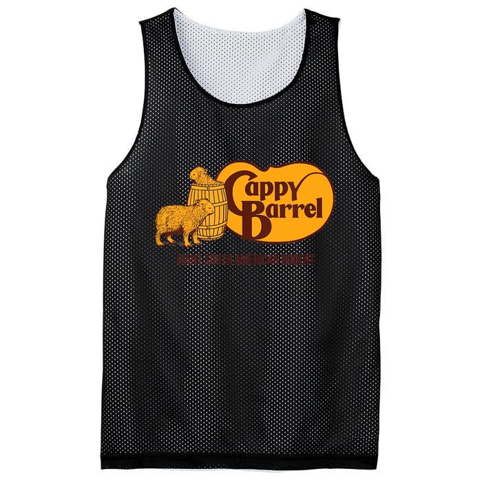 Cappy Barrel; Capybara Campaign Store Logo Mesh Reversible Basketball Jersey Tank